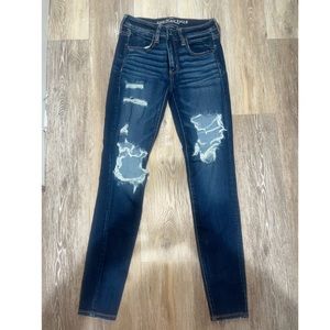 American Eagle - Super stretch denim blue jeans
